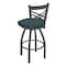 Holland Bar Stool Co 25" Swivel Counter Stool, Pewter Finish, Graph Tidal Seat 82025PW022 - alternate 4